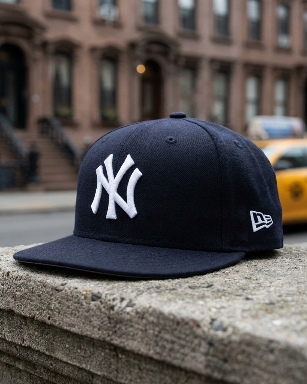 New Era 100% Wool New York NY Yankees Hat 59Fifty Grand Fitted Size 8 Hat Cap