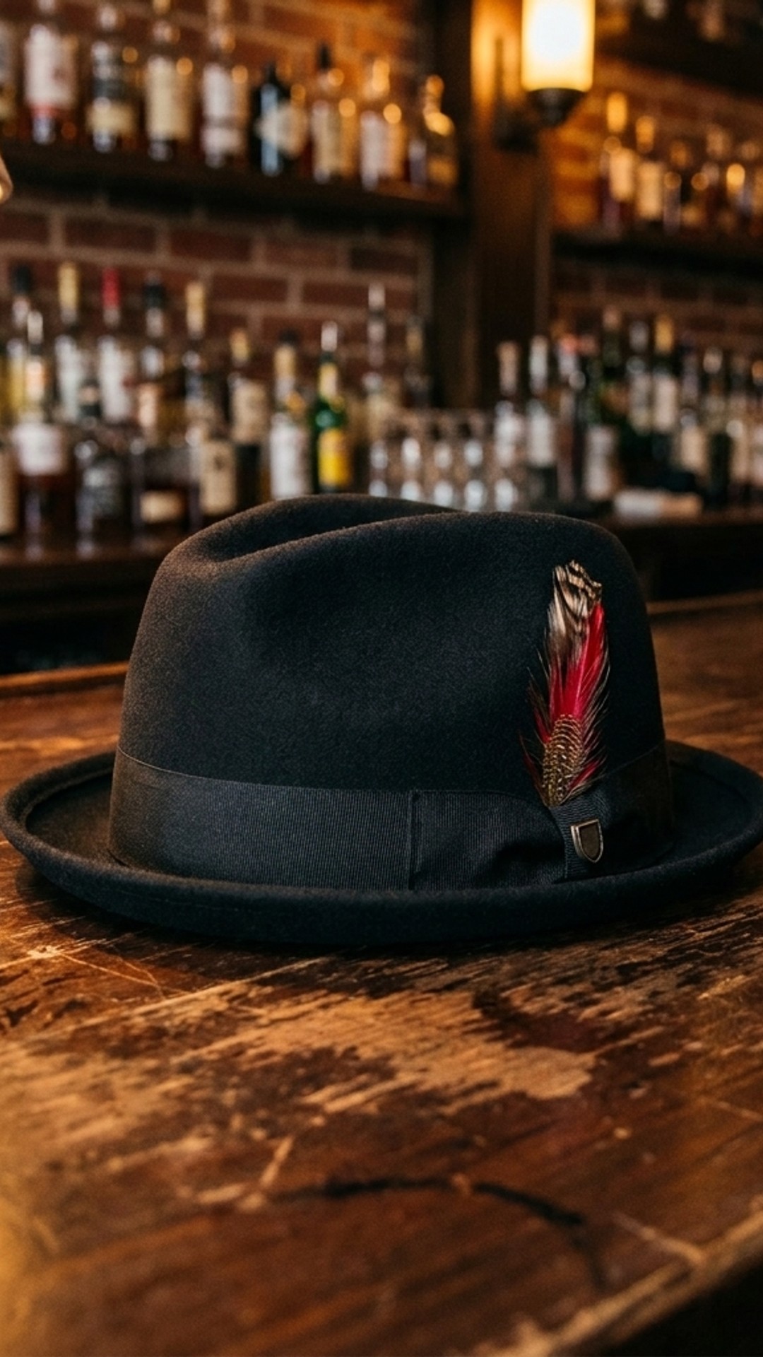 Brixton Gain Fedora M - BLACK REFB19B3