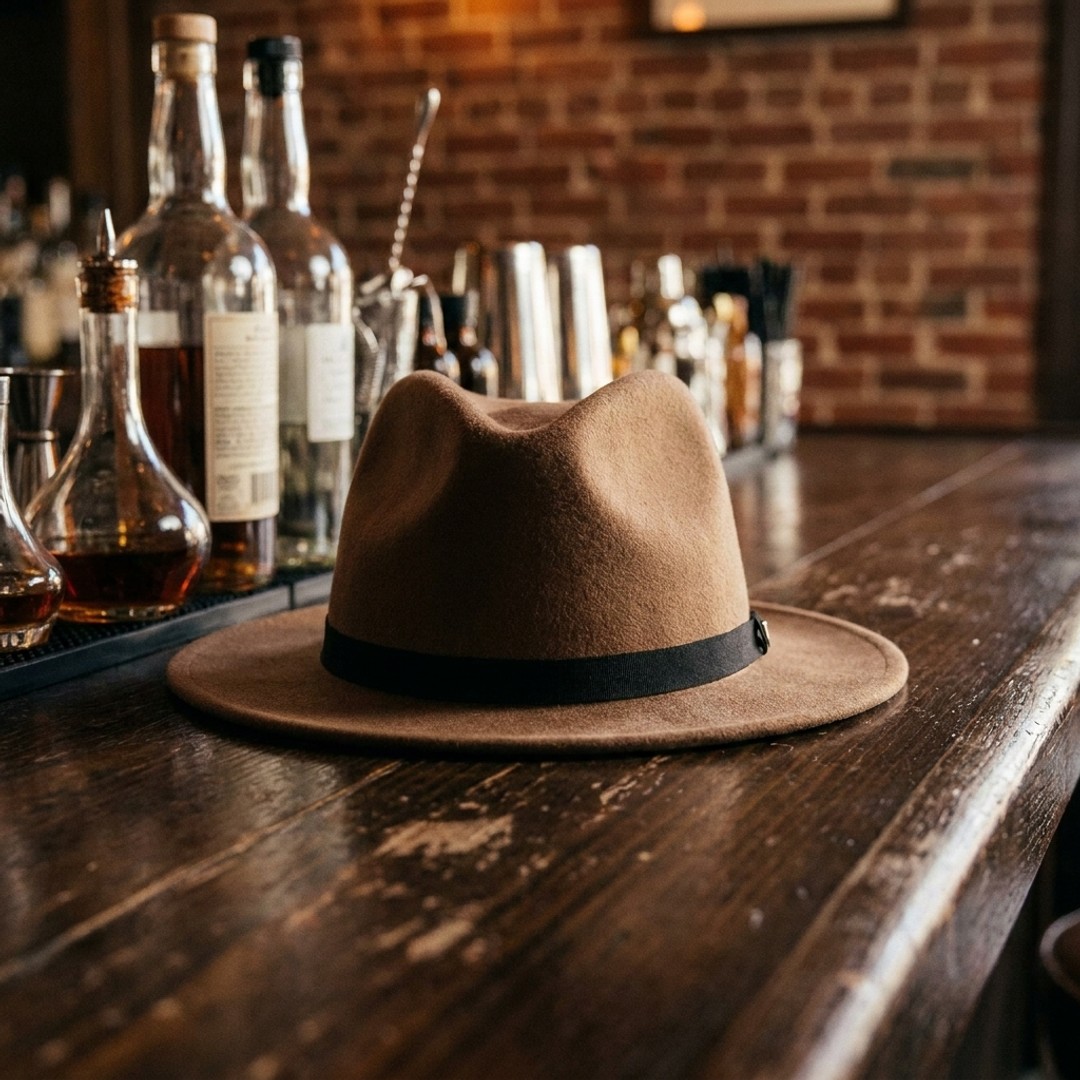 Brixton - Messer Packable Fedora - Twig SALE