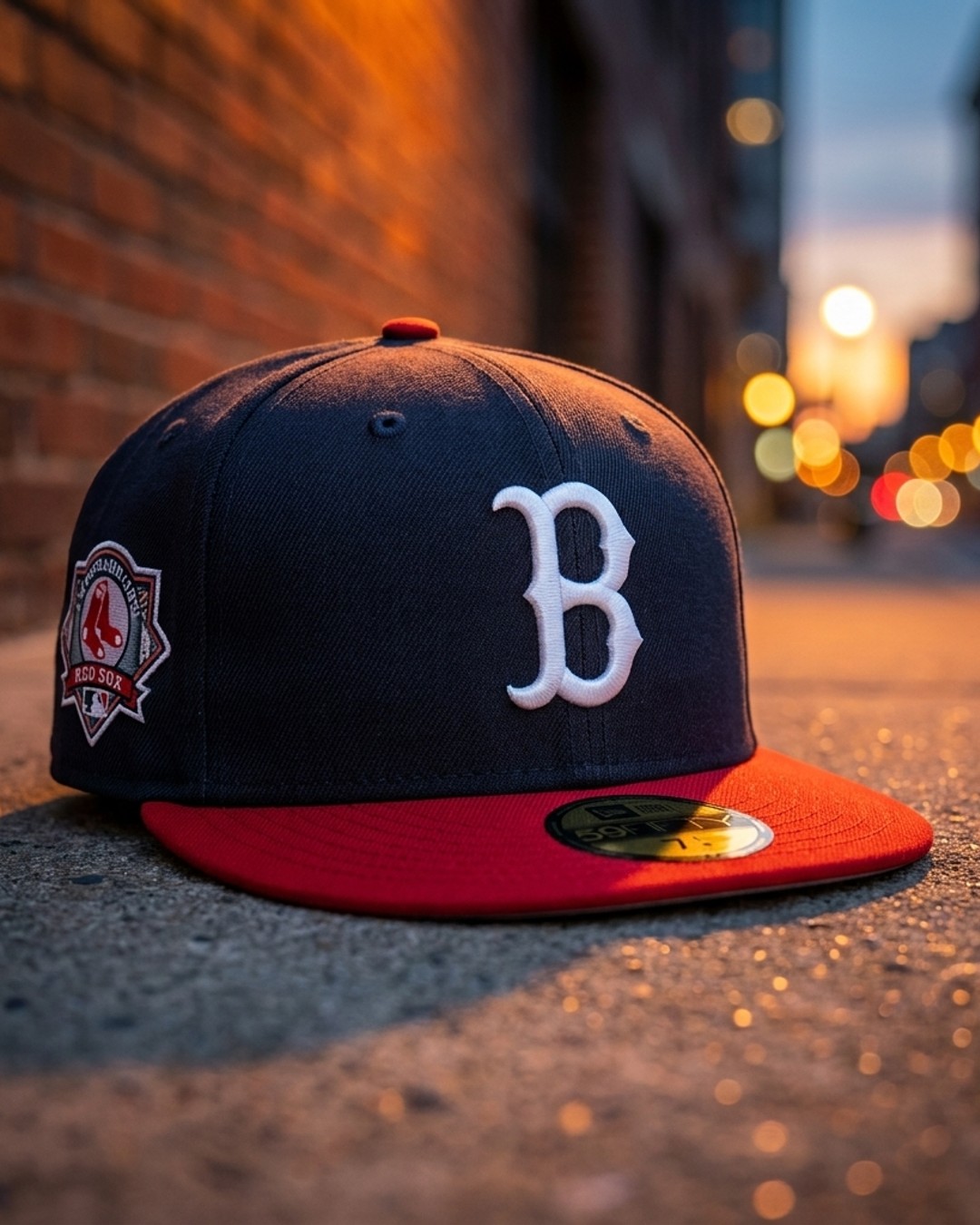 Boston Red Sox New Era 59FIFTY Fitted Cap - Navy/Red