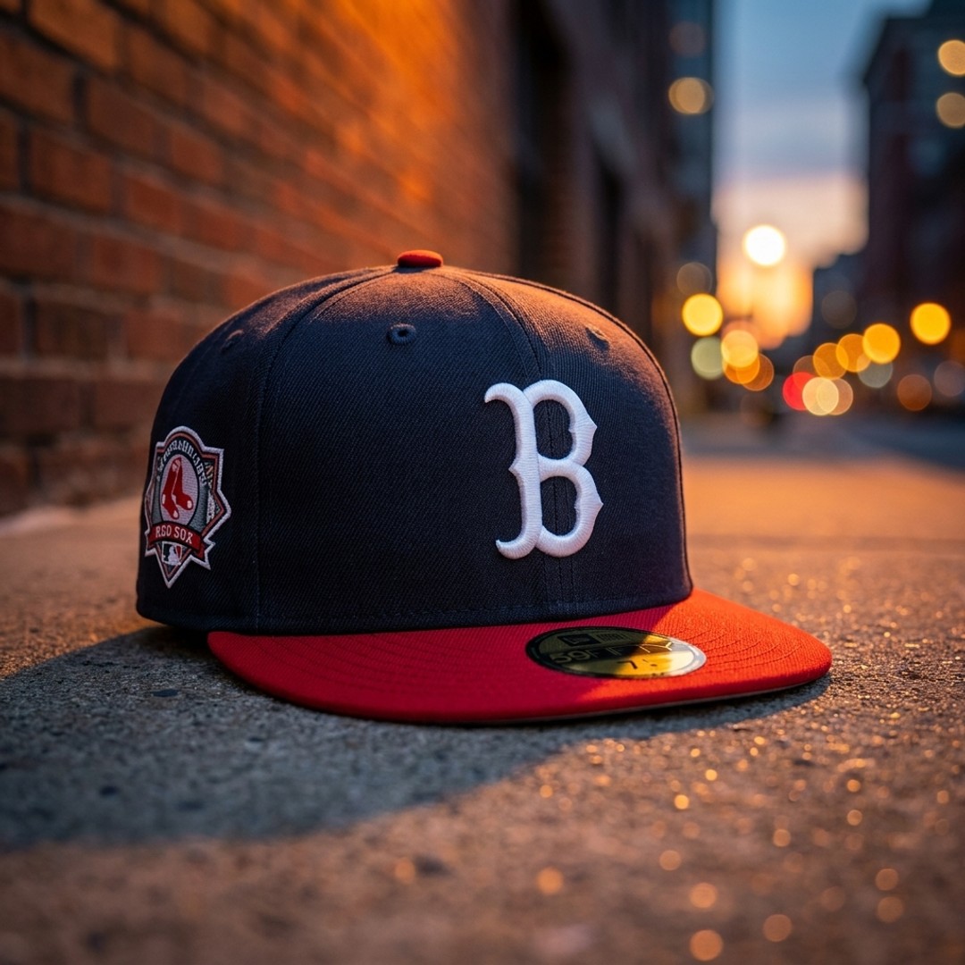 Boston Red Sox New Era 59FIFTY Fitted Cap - Navy/Red