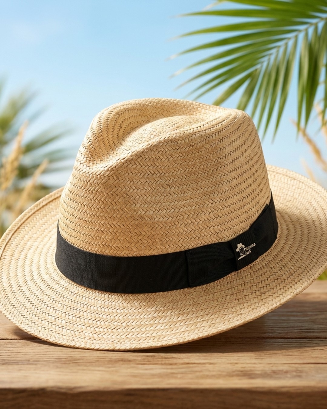 Panama Jack Classic Straw Hat - Natural